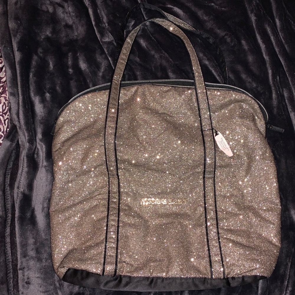 Victoria’s Secret GOLD GLITTER EXCLUSIVE BAG